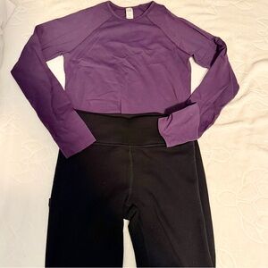 Athleta Kids Matching Set in Purple and Black